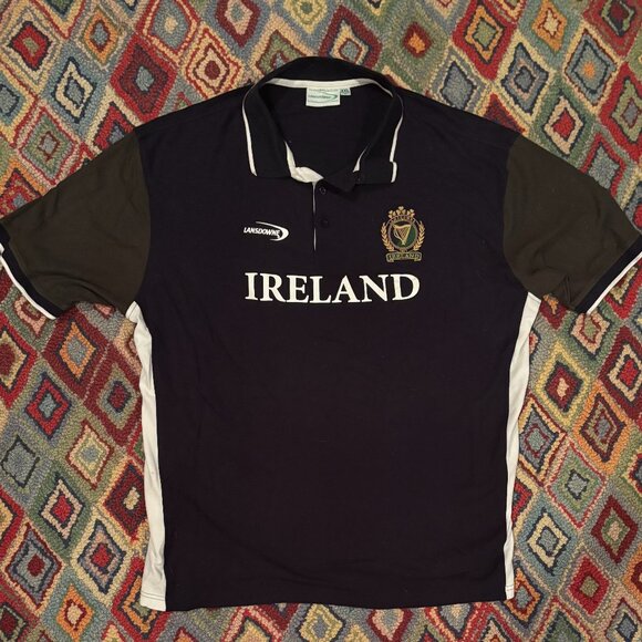 Lansdowne Other - Vintage Lansdowne Ireland Rugby Polo Jersey